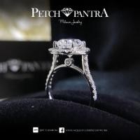 ราคา Petchpantra แหวนเพชร ทรง Oval 3กะรัต ล้อมเพชร (23461816184)