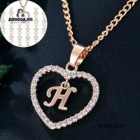 ราคา Women Heart สร้อยคอจี้รูปตัวอักษร A - Z ประดับเพชรพลอยเทียมเครื่องประดับ (12677707997)