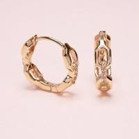 ราคา Grace Fine Jewelry ต่างหูห่วงทองแท้9K เพชรแท้ Classic Chain With Diamond (12457859521)