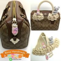 ราคา หูถัก+ไหม​หุ้ม​ห่วง​+ไหม​หุ้ม​ซิป​ กระเป๋าโคชหมอน9นิ้ว (2194058460)