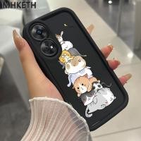 ราคา MHKETH เคสสำหรับ OPPO Reno 8T 4G เคสโทรศัพท์ลายการ์ตูนแมวน่ารัก (44111457274)