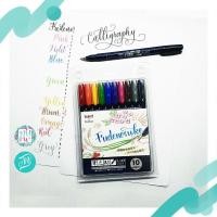 ราคา Tombow Fudenosuke brush pen set10 ครบสี เขียน Calligraphy กันน้ำ (2151736988)