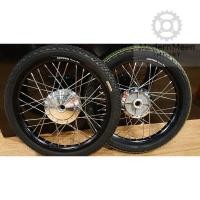 ราคา ชุดล้อดำ ขอบ 1.40x17 พร้อมดุมเดิม พร้อมยางนอกลายเดิม+ใน ใส่รุ่น W100-110 ดรัมหน้า,Dream ทุกรุ่น (51801000833)