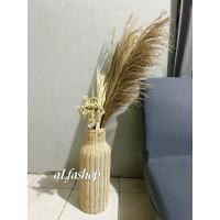 ราคา แจกันดอกไม้หวาย โถหวาย กระถางดอกไม้หวาย (43614302930)