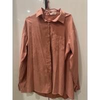 ราคา เสื้อเชิ๊ตสาวอวบสีส้มอิฐ (18155190975)