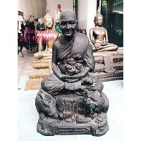 ราคา พระบูชา หลวงพ่อเปิ่น วัดบางพระ ประทับนั่งเสือ หมู หน้าตัก ๕ " สูง ๙ " เนื้อสำริดขันลงหิน ปี ๒๕๔๖ (21009239990)