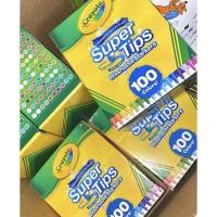 ราคา พร้อมส่งCrayola SuperTips 100 สี นำเข้าจากUSAเเท้100% (10877190423)