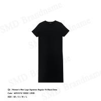 ราคา Armani Exchange ชุดเดรสผู้หญิง รุ่น A/X Women's Mini Logo Signature Regular Fit Black Dress Code: 6DYA74 YJDGZ 1200 (42126156454)