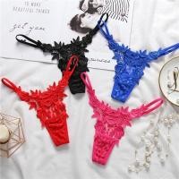 ราคา กางเกงชั้นในเซ็กซี่ จีสตริง sexy Gstring สีดำ ผ้าลูกไม้ free size นุ่มนิ่มสวมใส่สบาย ดอกไม้ (5423748716)