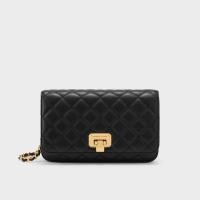 ราคา Charles & Keith Clutch Square Quilted Push-Lock กระเป๋าสะพายไหล่ผู้หญิง (44901791233)