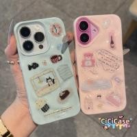 ราคา เคสไอโฟน 17 สำหรับ iPhone 17 11 16 15 13 14 12 Pro Max 17AIR 15 14 16 6 6S Plus XR XS สติ๊กเกอร์ลายแมวหมีสด DIY ปก (47950943725)