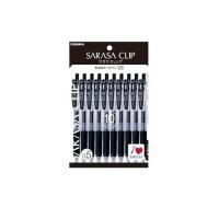 ราคา Zebra gel ballpoint pen Sarasa clip 0.5 black 10 pcs P-JJ15-BK10 (42015023999)