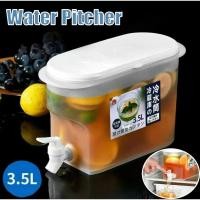 ราคา 3.5ล ตู้เย็นเครื่องดื่มถังครัวเรือนกาต้มน้ําเย็นพร้อมก๊อกน้ําความจุขนาดใหญ่น้ําแข็งเครื่องดื่มภาชนะ (53451817360)