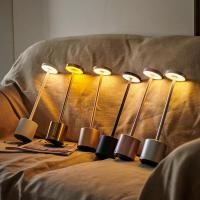 ราคา Classic Touch Sensor LED Table Lamp Rechargeable Cordless Desk Lamp 3 Color Adjustable Temperatures Modern Style LED Nig (25685872321)