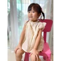 ราคา ชุดเซ็ทเสื้อแขนระบายลูกไม้กางเกงขาสั้น (25712761989)