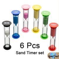 ราคา 6ชิ้นพลาสติกที่มีสีสันทรายจับเวลา0.5/1/2/3/5/10นาทีทรายนาฬิกาทรายทรายนาฬิกาแก้วจับเวลาชุด ร้านค้า4036 (43308914915)