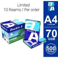 ราคา กระดาษ Double A4 70แกรม 500 แผ่น / Double A Kertas A4 70 grm 500 เก๊บ (43824594113)