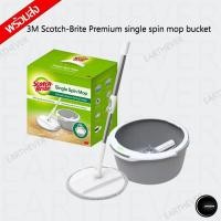 ราคา 3M Scotch-Brite Premium single spin mop bucket สก๊อตช์-ไบรต์ ถังปั่นเดี่ยว รุ่น พรีเมียม พร้อมชุดไม้ถูพื้นไมโครไฟเบอร์ (17187494845)