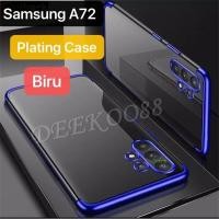 ราคา เคสโทรศัพท์ Samsung Galaxy A72 A52 A32 เคสซิลิโคน Casing Clear TPU Softcase Electro Plating Thin Back Cover เคส SamsungA72 SamsungA52 SamsungA32 Case (3283806149)