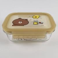 ราคา LINE FRIENDS B'Line Friends Brown & Cony กล่องแก้วใส่อาหารกลางวัน เข้าไมโครเวฟได้ ขนาด 640 มล. Lfg1368' (22304573297)