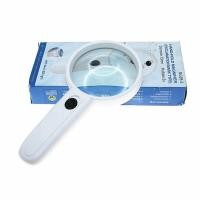 ราคา แว่นขยายแบบพกพา แว่นขยาย พร้อมไฟส่องสว่าง Hand hold Magnifier with light MG6B-5 WITH TWO LED LIGHT/ MG6B-5 /75MM (8048685949)