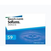 ราคา Exp. 09/2029 Bausch & Lomb Soflens59 คอนแทคเลนส์ ใส รายเดือน แบบ 1คู่ Soflens 59 (-6.50) (29655866547)
