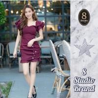 ราคา เดรสปาดไหล่ งานป้าย8studio (2318793700)
