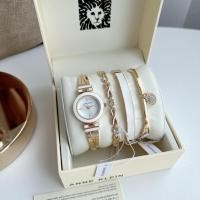 ราคา คป (สด-ผ่อน) 24 มิล สีทอง Anne Klein Women's Premium Gold Watch and Bracelet Set (28574547154)