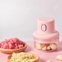 ราคา เครื่องปั่นกระเทียม เครื่องบดเนื้อ เครืองปั่นพริกไร้สาย ใบมีดสเเตนเลส (24462790353)