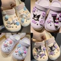 ราคา การ์ตูน Kuromi Jibits สําหรับออกแบบชุด Sanrio อะนิเมะ jibits Charm Hello Kitty รองเท้า Charms Pin Melody ออกแบบ Jibbits รองเท้าผู้หญิงอุปกรณ์เสริมตกแต่ง (24125175929)