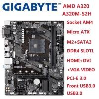 ราคา ใช้ Gigabyte GA-A320M-S2H เมนบอร์ด Micro ATX AMD A320 DDR4 M.2 USB3.1 STAT3.0 ซ็อกเก็ต AM4 GA A320M S2H (43675922634)