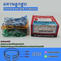 ราคา แหวนลูกสูบ TOYOTA 4K DIA 75mm. (2894) 1ชุด (24851006074)