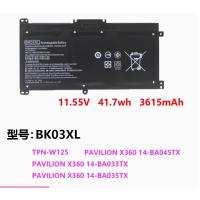 ราคา แบตเตอรี่ใหม่สำหรับ HP PAVILION X360 14-BA033TX TPN-W125 BK03XL แบตเตอรี่แล็ปท็อป (27179056934)