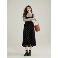 ราคา ชุดเดรสสาวอวบ เสื้อผ้าสาวอวบอ้วน เสื้อผ้าผู้หญิงไซส์ใหญ่ 2025 อ้วนเล็กน้อย มม ชุดสลิงกํามะหยี่ย้อนยุคฤดูใบไม้ร่วงขอบแอฟริกันแขนยาว จุดต่ําสุด เสื้อยืดผู้หญิง (49254596600)