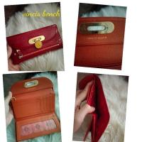 ราคา vincis bench wallet สีแดงอมส้ม (28654612249)