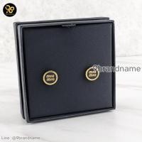 ราคา ๊Unused Miu Miu Enameled Metal Earrings Black GHW มือสอง ก่อนสั่งซื้อทักแชทก่อนนะคะ (49900388760)