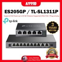 ราคา ATSSB TP-Link TL-SL1311P ES205GP 8-Port 10/100Mbps 5-Port Gigabit 10/100Mbps พอร์ต RJ45 4-Port PoE+ (53201386935)
