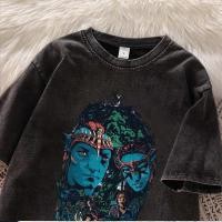 ราคา เสื้อยืด oversize สีดำ เสื้อฟอก เกาหลี ผลิตจากผ้าฝ้าย 100% ผลิตโดยร้าน oook เหมาะสำหรับทั้งผู้หญิงและผู้ชาย #90 (56554777109)