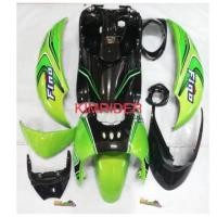 ราคา ชุดสี fino เก่ารุ่นคาร์บูสีเขียวดำ เกย์เดี่ยว 10 ชิ้น เกย์แยก 9 ชิ้น สีสด คมชัด ไม่ซีดจาง งานชิ้นส่วนพลาสติก ABS แท้ (8466321102)