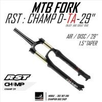 ราคา โช๊คหน้าจักรยาน29นิ้ว โช๊คลม RST : CHAMP 29" DISC ซางเทเปอร์1.5" สีดำด้าน (17799740388)