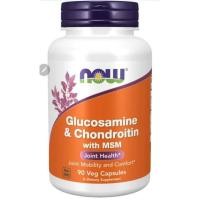 ราคา NOW Glucosamine & Chondroitin with MSM, Joint Health, 90 Capsules (27114660935)