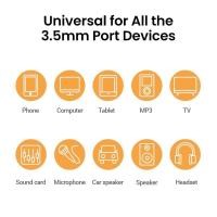 ราคา สายลำโพง UGREEN รุ่น AV183 สายสัญญาณเสียง Aux 3.5mm to 3.5mm 4-pole Audio Cable สายถัก (22964188410)