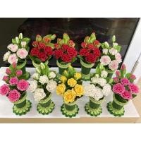 ราคา กุหลาบ กรวยดอกกุหลาบ งานดินปั้น : ราคาต่อชิ้น (6064439582)