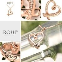 ราคา ROXIสร้อยคอพร้อมจี้ รูปหัวใจ ประดับด้วย Diamond ฝั่งนึง และอีกฝั่งสลักคำว่า "Love" (908692344)