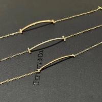 ราคา Tiffany Smile Bracelet เพชรสังเคราะห์เงางาม สร้อยข้อมือหรูหรา สำหรับของขวัญวันวาเลนไทน์ (56507103706)