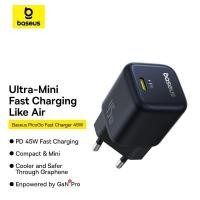 ราคา Baseus PicoGo 1C 45W Fast Charger Mini Adaptor GaN6 Pro Ultra Fast Charging EU (50604172954)
