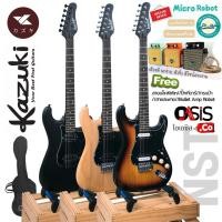 ราคา (พร้อมตู้แอมป์) Kazuki Newcomer ST | Kazuki Electric เบสโปร่งไฟฟ้า 22 เฟร็ต, 2xhumbucker กีตาร์ไฟฟ้า Kazuki Newcomer ... (14411942030)