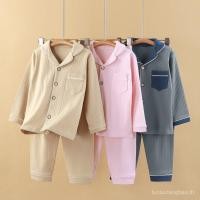 ราคา ชุดบ้านคาร์ดิแกนผ้าฝ้ายแท้ สำหรับเด็กและผู้ใหญ่ เหมาะสำหรับฤดูใบไม้ร่วงและฤดูหนาว (53457024519)