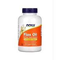 ราคา Now Foods Flax Oil, Flax Seed 1000 mg, 100/120 Veg Softgels นาวฟู้ดส์ น้ำมันเมล็ดแฟลกซ์ 1000 มก. (26437958451)