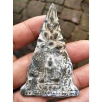 ราคา พระซุ้มเสมาทิศ เนื้อชิน หลังลายผ้า กรุวัดราชบูรณะ อยุธยา (54853764701)